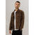 Cruz Suede Overshirt Chocolate Brown L Goat suede overshirt 