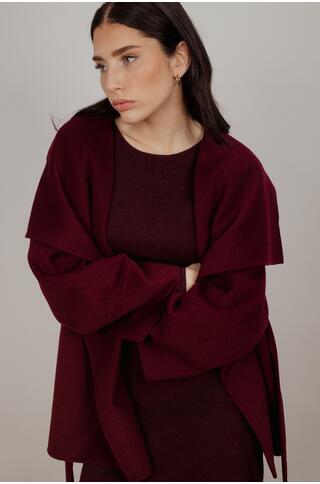 Arabella Jacket Short wool wrap jacket