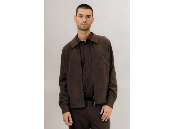 Argus Overshirt Brown XXL Flannel Zip Overshirt 