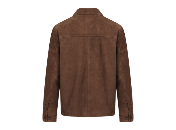 Cruz Suede Overshirt Chocolate Brown L Goat suede overshirt 