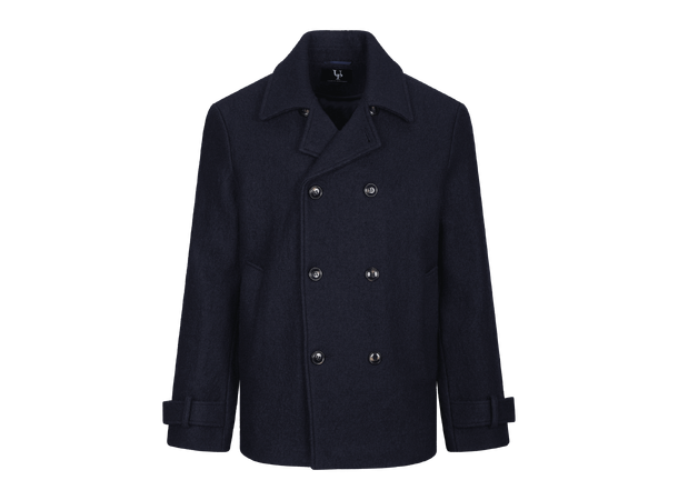 Marvin Coat Dark Navy L Boiled wool coat 