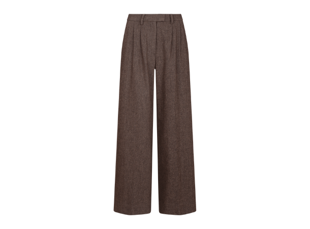 Adelaide Pants Dark Brown M Twill wool pants 