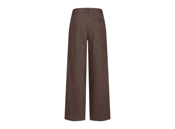 Adelaide Pants Dark Brown M Twill wool pants 