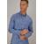 Ronald LS Shirt Mid blue L Flannel Check Shirt 