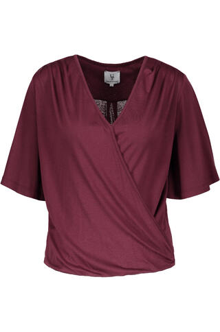 Anette Top Viscose jersey wrap top