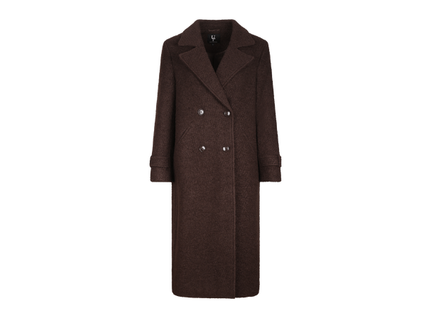 Delilah Coat Black Coffee M Long wool coat 