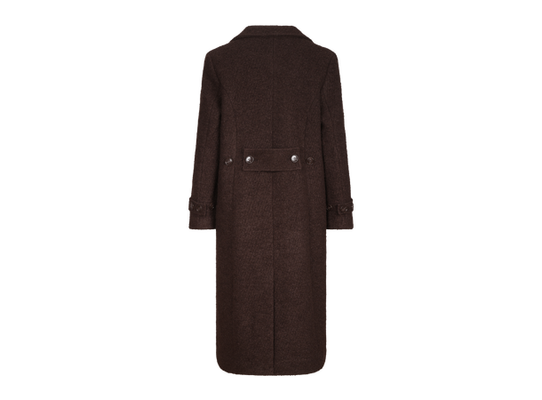 Delilah Coat Black Coffee M Long wool coat 