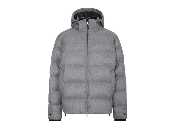 Lester Jacket Grey melange L Brushed flannell padded jacket 