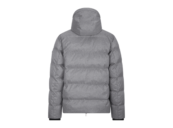Lester Jacket Grey melange L Brushed flannell padded jacket 