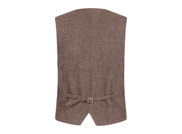 Melanie Waistcoat Dark Brown M Twill wool waistcoat 