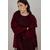 Arabella Jacket Burgundy M Short wool wrap jacket 
