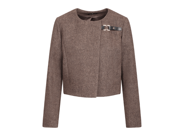 Annabelle Jacket Dark Brown M Twill wool cropped  jacket 