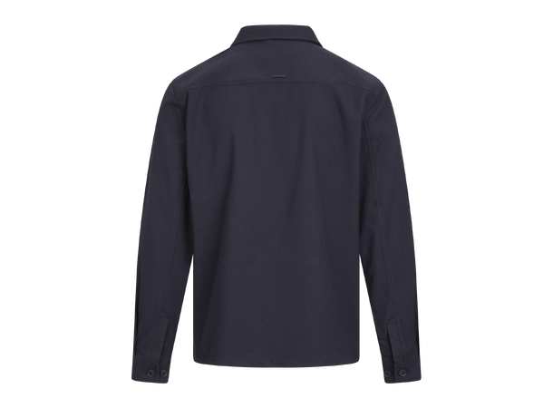 Argus Overshirt Dark Navy L Flannel Zip Overshirt 