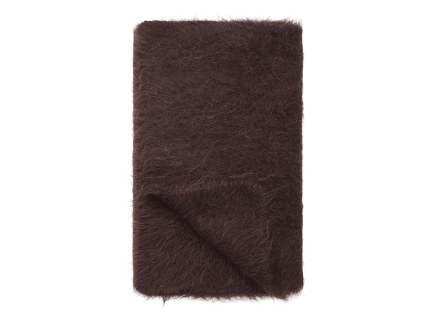Kiruna Scarf Chocolate Brown One Size Fury fluffy alpaca scarf 
