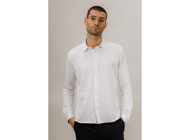 Nigel LS Shirt White L Bamboo casual shirt 