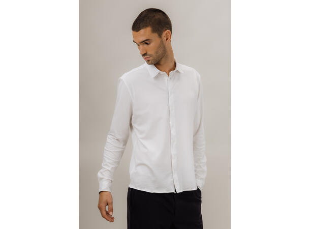 Nigel LS Shirt White L Bamboo casual shirt 