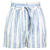 Egeria Linen Shorts Blue stripe XS Linen/cotton mix 