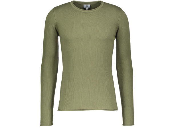 Kalle Sweater Deep Lichen XXL Basic Cotton R-neck 