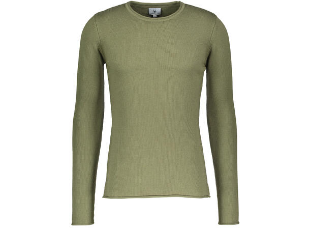 Kalle Sweater Deep Lichen XXL Basic Cotton R-neck