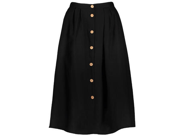 Angelou Skirt Linen mix button skirt w/lining 