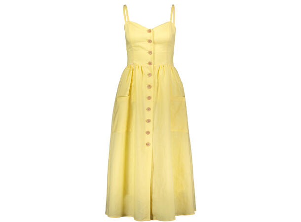 Drew Dress Popcorn Yellow S Linen mix sundress 