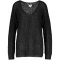 Jemison Sweater Black M Linen mix cable knit sweater