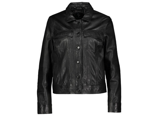 Simone Leather Jacket Black S Jeans style leather jacket 