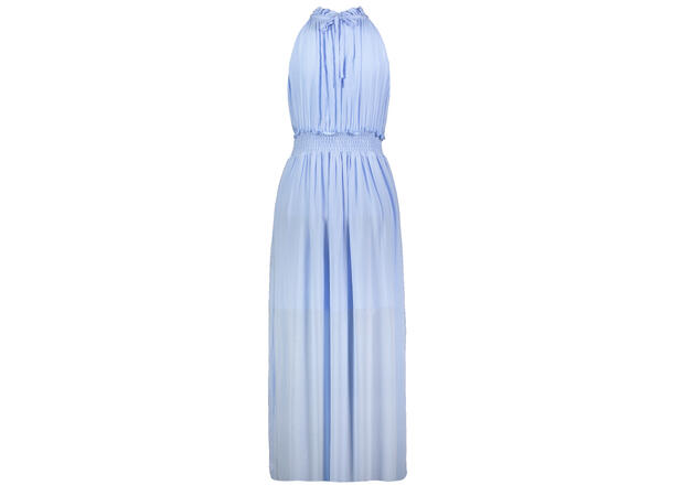 Margit Dress Long Brunnera Blue S Halterneck viscose dress long 