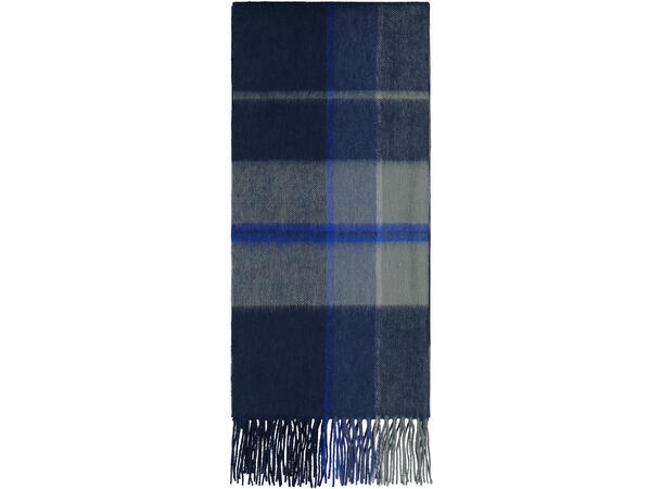 Bea Scarf - Navy Check One Size Wool scarf 