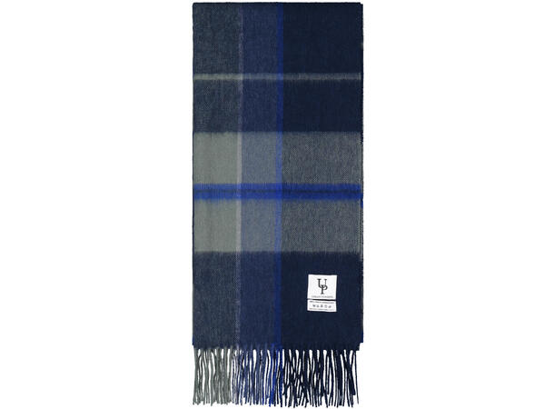 Bea Scarf - Navy Check One Size Wool scarf 