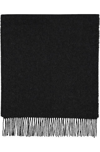 Bea Scarf Dark Grey Melange One Size Wool scarf