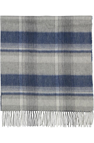 Bea Scarf Grey check One Size Wool scarf