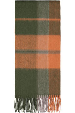 Bea Scarf Olive Check One Size Wool scarf