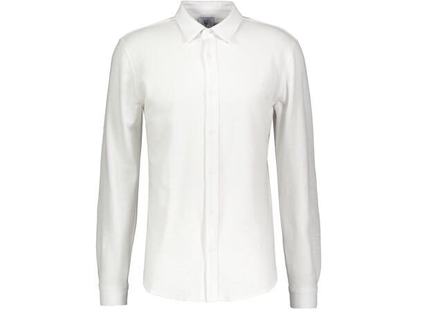 Trent Shirt White XXL Knitted pique stretch shirt 