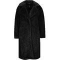 Anneli Coat Black L Fake fur coat