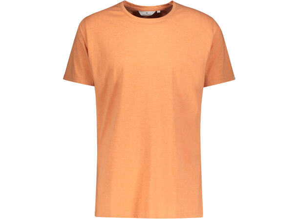 Niklas Basic Tee Burnt Orange Melange S Basic cotton T-shirt 