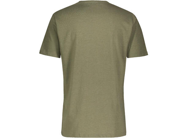 Niklas Basic Tee Deep Lichen Melange M Basic cotton T-shirt 
