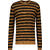 Tom Sweater Bone Brown XL Striped Lamswool Sweater 