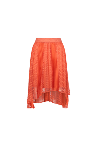 Laura Skirt Mesh panel plisse skirt