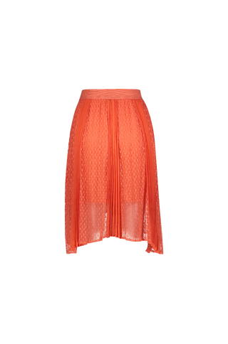 Laura Skirt Mesh panel plisse skirt