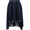 Laura Skirt Navy Blazer XL Mesh panel plisse skirt