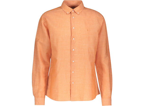 Roald Shirt Burnt Orange XL Melange linen shirt