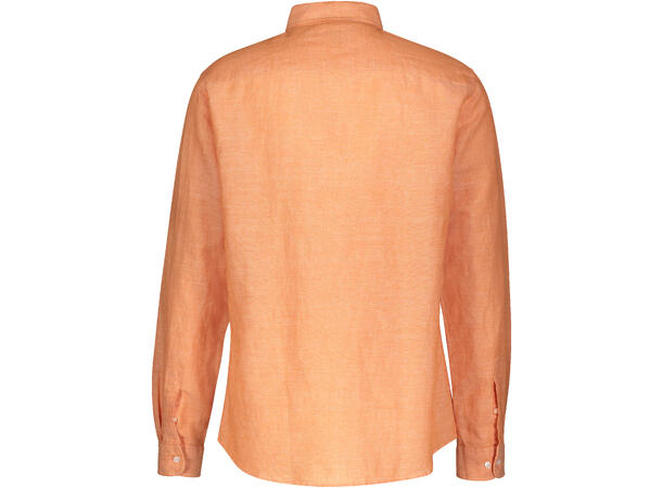Roald Shirt Burnt Orange XL Melange linen shirt 