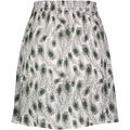 Dagny Skirt White AOP XL Basic viscose skirt