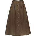 Angie Skirt Capers XL Linen button skirt