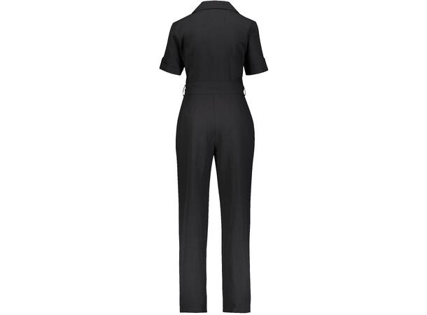Mae Jumpsuit Black XL Linen collar jumpsuit 