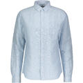 Roald Shirt Light blue melange XXL Melange linen shirt
