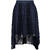 Laura Skirt Navy Blazer S Mesh panel plisse skirt 