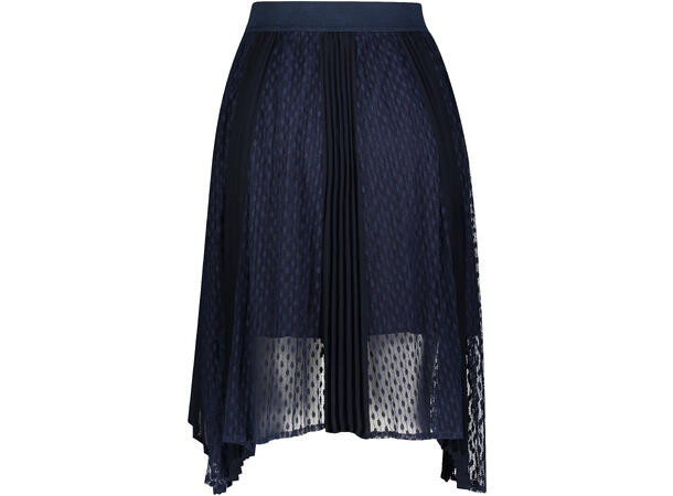 Laura Skirt Navy Blazer S Mesh panel plisse skirt 
