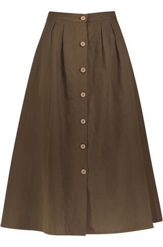 Angie Skirt Linen button skirt